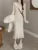Autumn Knitted Dresses for Women Ruffles V-neck Solid Bodycon Casual Solid Midi Dress Korean Fashion Vestidos Mujer New Knitwear