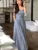 Casual Strapless Midi Dresses for Women Striped Sleeveless A-line Korean Chic Summer New  Party Dress Vestidos Mujer