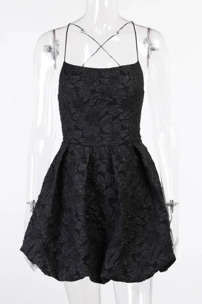 Elegant Straps Mini Dress