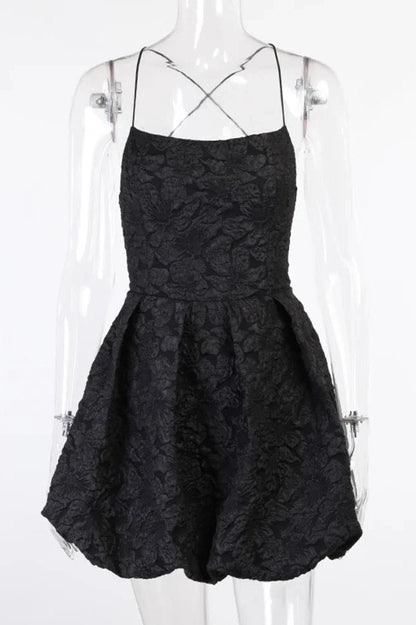 Elegant Straps Mini Dress