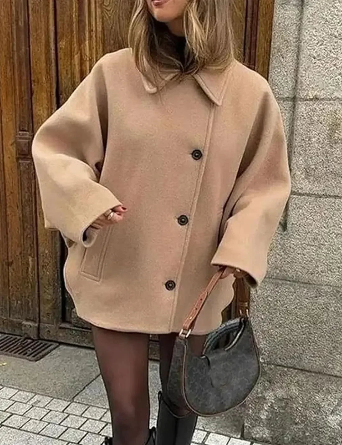 Vintage Double Pocket Wool Coat