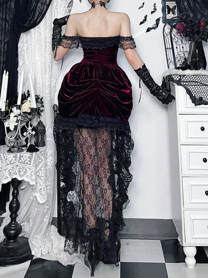 Gothic Lolita Style Midi Dress