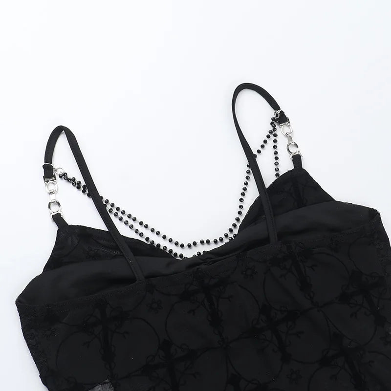 Chain Detachable Lace Corset