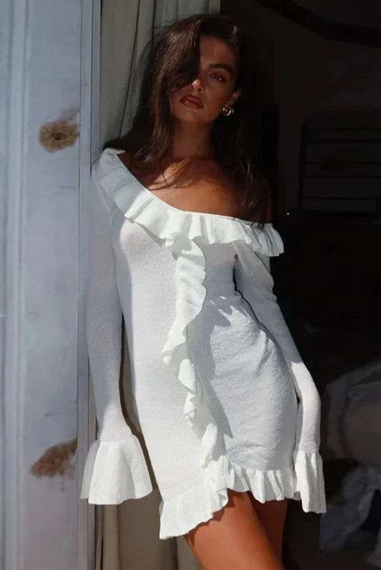 Elegant V-Neck Mini Dress