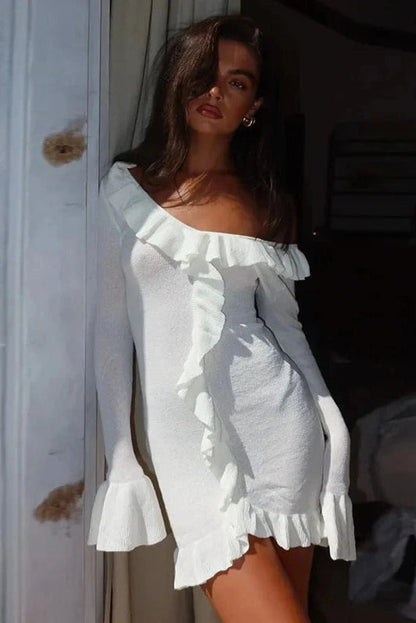 Elegant V-Neck Mini Dress