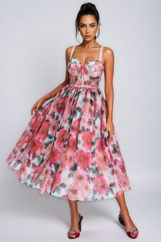 Talia Floral Midi Dress