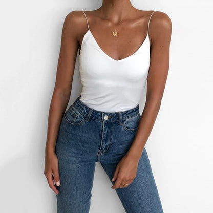 DressBetty - Satin Thin Solid Camis