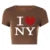 Y2K Summer New Round Neck Short sleeved Letter Printed Open Navel European and American Women’s Top T-shirt