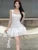 Summer New Holiday Beach Style Short Dresses for Women Spaghetti Strap Ruffles A-line Birthday Party Dress Korean Chic Vestidos