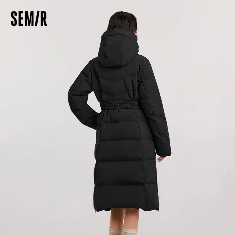 Down Jacket Women Long Length Parka  New Winter Goose Down Warm Outdoor Windproof Outerwear