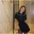 Elegant Slim Mini Dress Women Lace Short Sleeve Doll Collar Button Splice Autumn Fashion Classic Office Dresses Female
