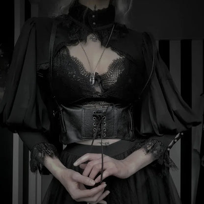 Victorian Inspired Mesh Top