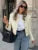 Casual Fashion Long Sleeve Cardigan Coat For Women Patchwork Elegant Slim Solid Cropped Top Streetwear Women’s Outwear New