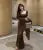 Autumn Fashion Long Dresses for Women Long Sleeves Square Collar Korean Style Slim Fit Mermaid Elegant Basic Solid Vestidos New
