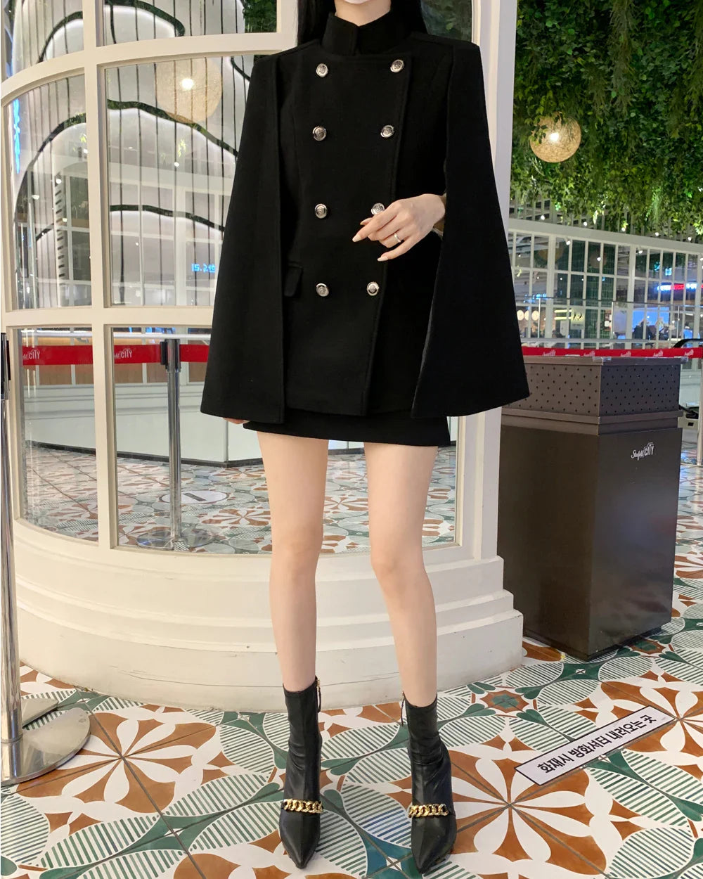 Black Hooded Cloak