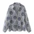 Spring New Women’s Fashion temperament casual loose and versatile V-neck metal line printed shirt top