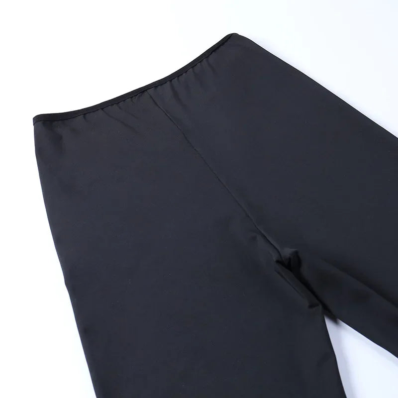 Lace Patchwork Flare Pants