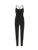 Cross Backless Cut Out Skinny Sexy Sleeveless Black Rompers Womens Jumpsuit Casual Sportswear