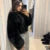 Brand Fashion  Winter Sweet Pink Cropped Faux Fur Coat Women Streetwear Ins Chic Girls Fluffy Fox Fur Jacket Female