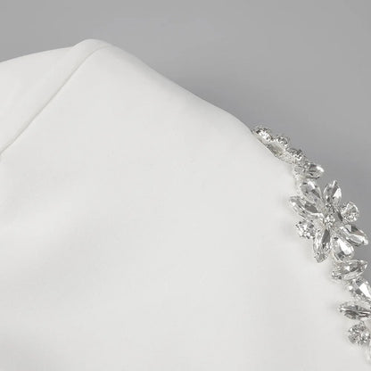 Illyria Long Sleeve Rhinestone A Line Dress