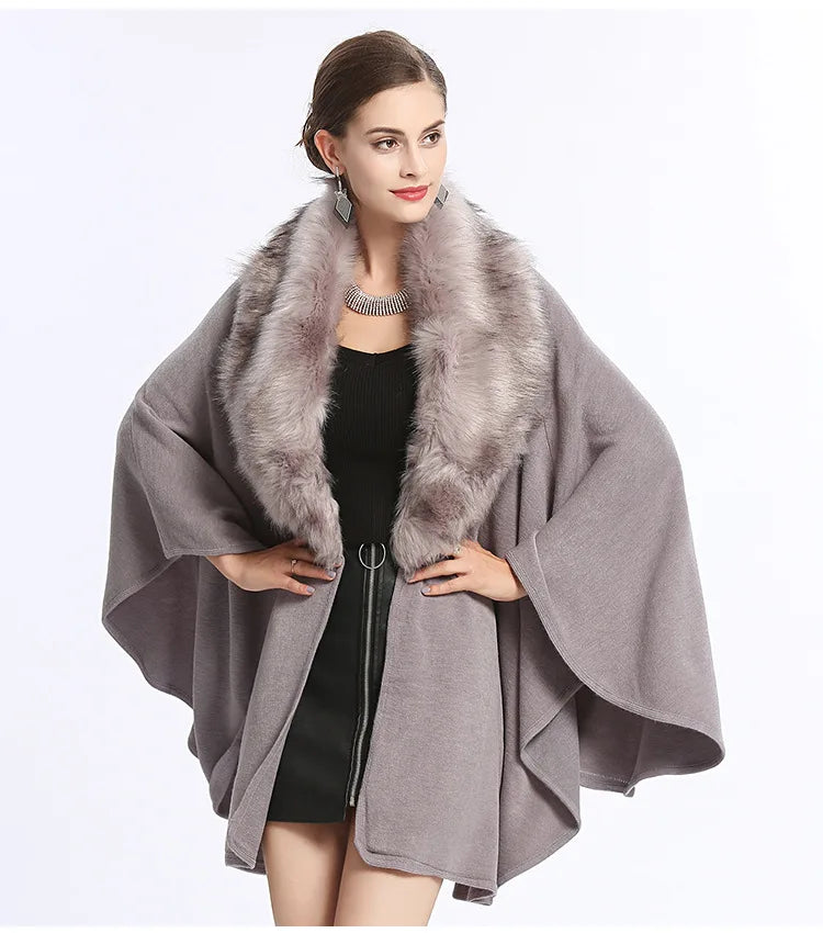Loose Bat Sleeve Poncho Cloak