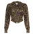 Autumn New Zip Up Hooded Women¡¯s Sweats Long Sleeve Binding Waist Leopard Streetwear Hoodies Gyaru Baddie Y2k