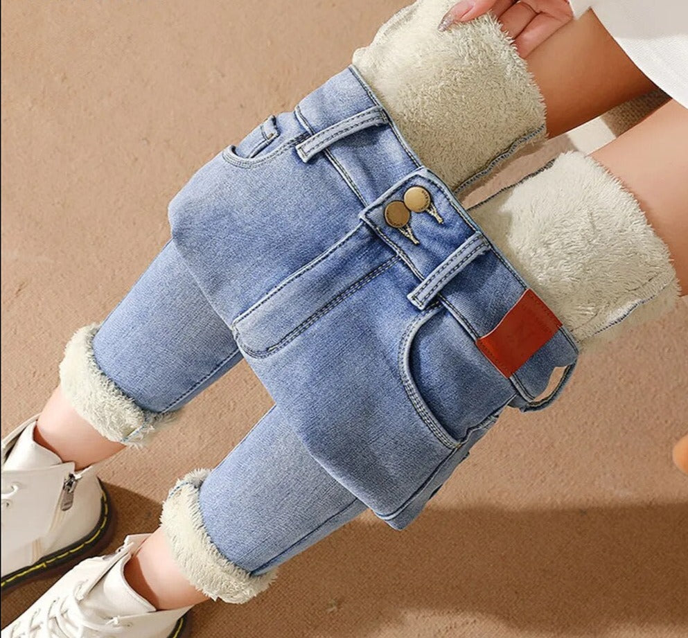 Vaqueros de polar hasta los tobillos para mujer | Ideales para el día a día