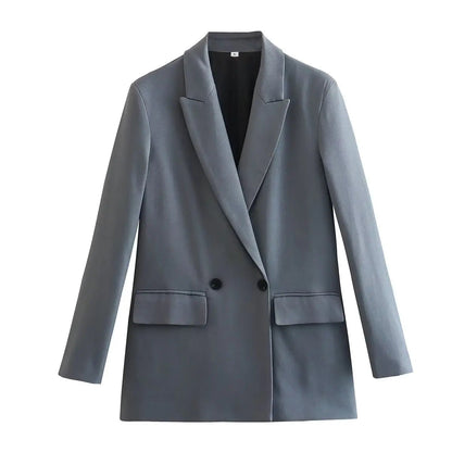 Women's Loose Buttoned Blazer with Collar | Great for Everyday Wear