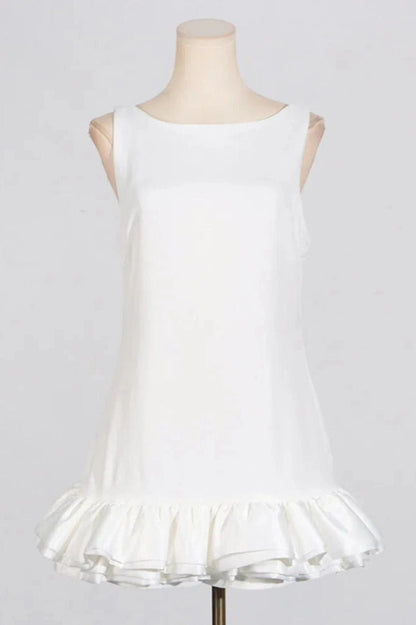 Sleeveless Backless Mini Dress