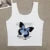 Full-shoulder cotton short-sleeved T-shirt women  summer new spice girls high waist slim short crop clothes sweet and spicy