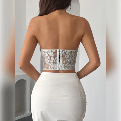 Off Shoulder Lace Corset