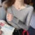 Women Slim V-Neck Bottoming Sweater Autumn Winter For Women Casual Pullovers Long Sleeve Knit Warm Office Sweater