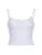 Button Up Lace Square Collar Slim White Camisole Women Y2K Basic Casual Cute Crop Top