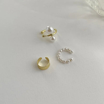 LIZAKOSHT 3Pcs Ear Cuff Clip-on Earrings Set for Women Minimalist Fashion Cartilage Hoops Jewelry 2024