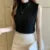 Korean Fashion Ladies Tops Spring New Summer Women Tops Casual Clothes Sleeveless Solid Women Blouse Knit Elastic Blusas