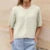 Vintage Button Up Short Sleeve Cardigans Preppy Aesthetic Y2K Knitted Sweater T-shirt Women Loose Fit Knitwear Tops High Street