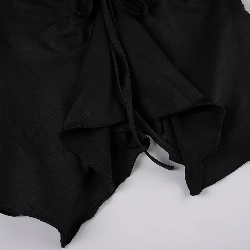 Shirred V-Neck Crop Blouse