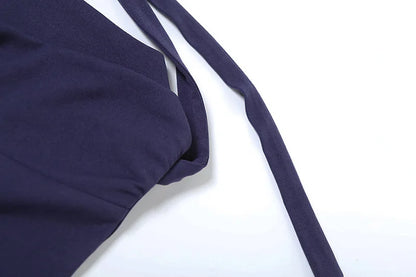 Sexy Backless Spring Mini Dress Women Square Collar Patchwork Bandeau Fashion Solid 2025 New Dress Female Bodycon Dress