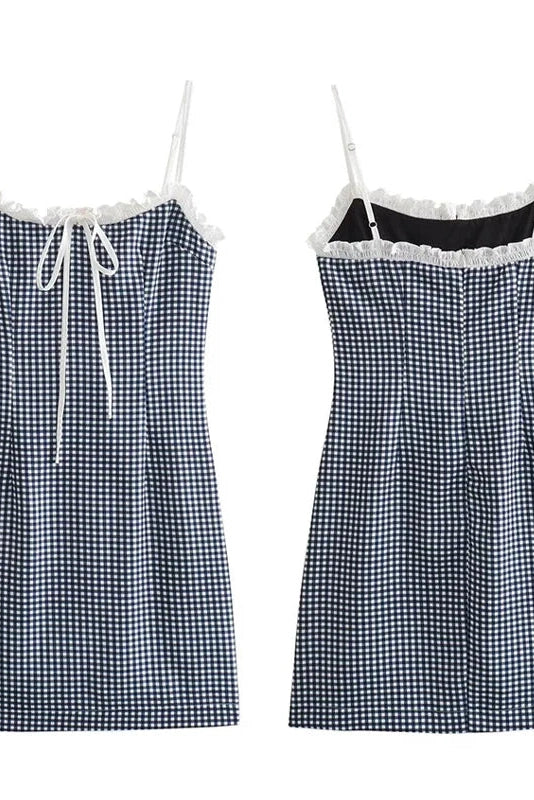 Printed Straps Sleeveless Mini Dress