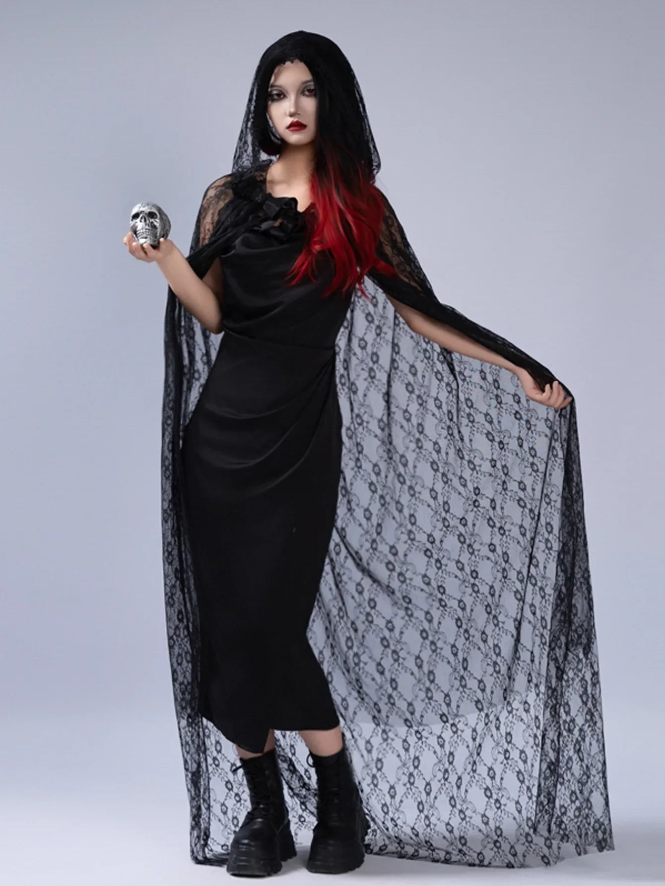 Two-Layer Lace Cloak