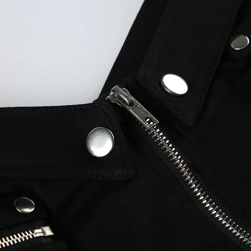 Y2K Streetwear Low-Waist Shorts
