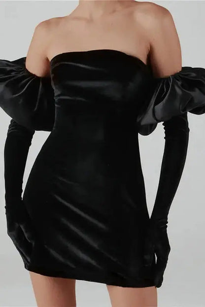 Off-Shoulder Mini Dress