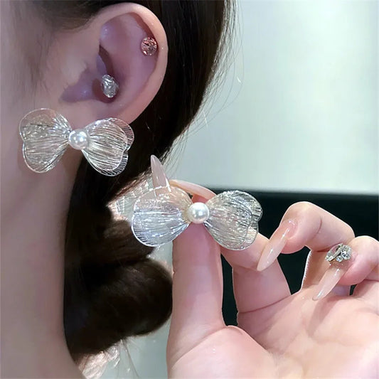 Lizakosht Luxury Bow Earrings for Women New Designer Jewelry Wholesale