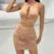 Y2K cross border women’s hollow out sexy Spice Girls’ fashion exposed navel suit European and American tight hip dress