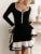 Ruffled Backless Tee Bow Mini Dress Female Slim High Waist Fashion Elegant Party Dress Commute Clothes Autumn Dress