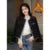 Vintage Cropped Tweed Jacket Women Black Quilted Coat Elegant Blazer Winter Ladies Single Breasted Thicken Outerwear Tops