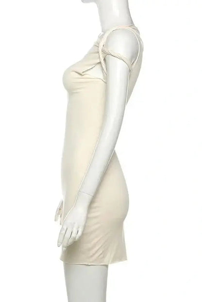 One Shoulder Mini Bodycon Dress
