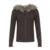 Women Fur Hooded Cardigan Fall Vintage Brown Knitted Zipper Coat Winter Street Outfits Korean Fashion Jacket 2000s