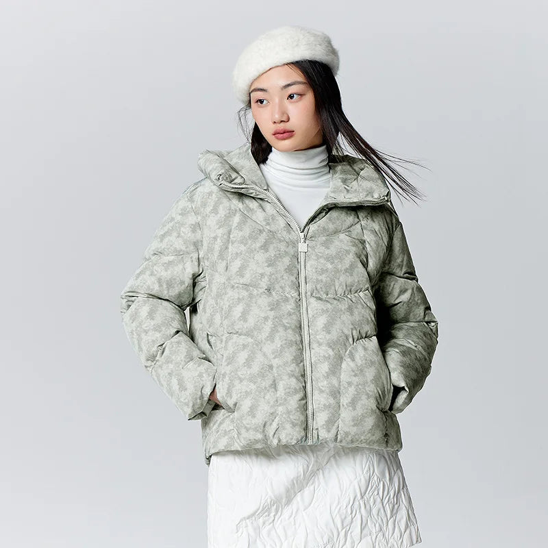 Down Jacket Women Mid-Length Waterproof and Warm Winter Oversize Hooded Versatile Coat