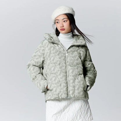 Down Jacket Women Mid-Length Waterproof and Warm Winter Oversize Hooded Versatile Coat